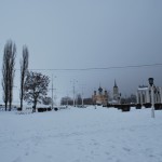 Адмиралтейская площадь зимой в Воронеже фото