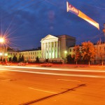 Строительный университет в Воронеже фото в ночное время