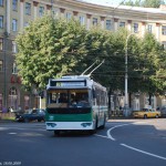 Троллейбус на пл.Черняховского в Воронеже фото