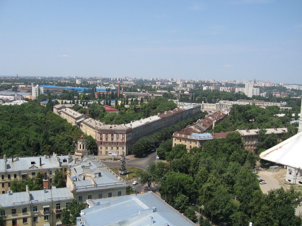 Вид с крыши ЮВЖД в Воронеже фото