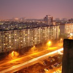 Ночной вид на улицу 60-й Армии в Воронеже фото