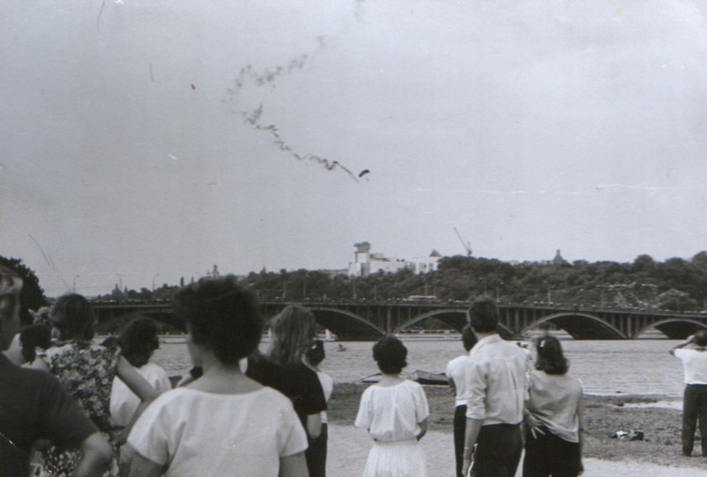 Вид на Чернавский мост в Воронеже старое фото