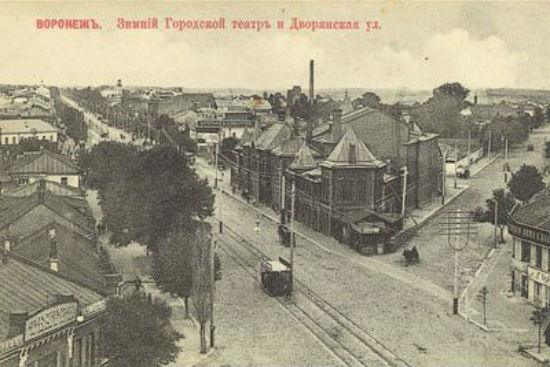 Дворянская улица города Воронежа 19 век