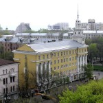 Здание гостиницы Воронеж с высоты фото