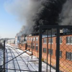 Фотография пожара на Хладокомбинате