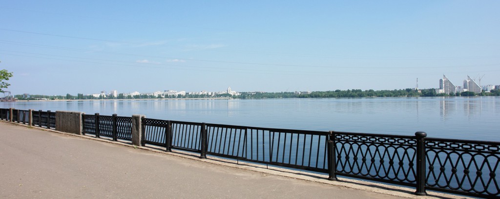 Набережная правый берег вид на левый берег в Воронеже фото