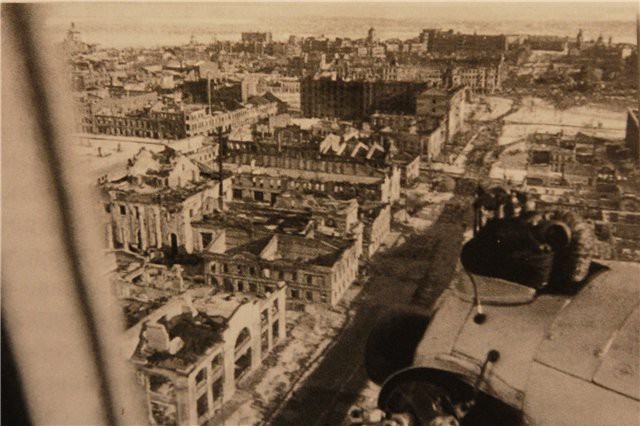 Панорама с самолета Воронежа в годы ВОВ фото