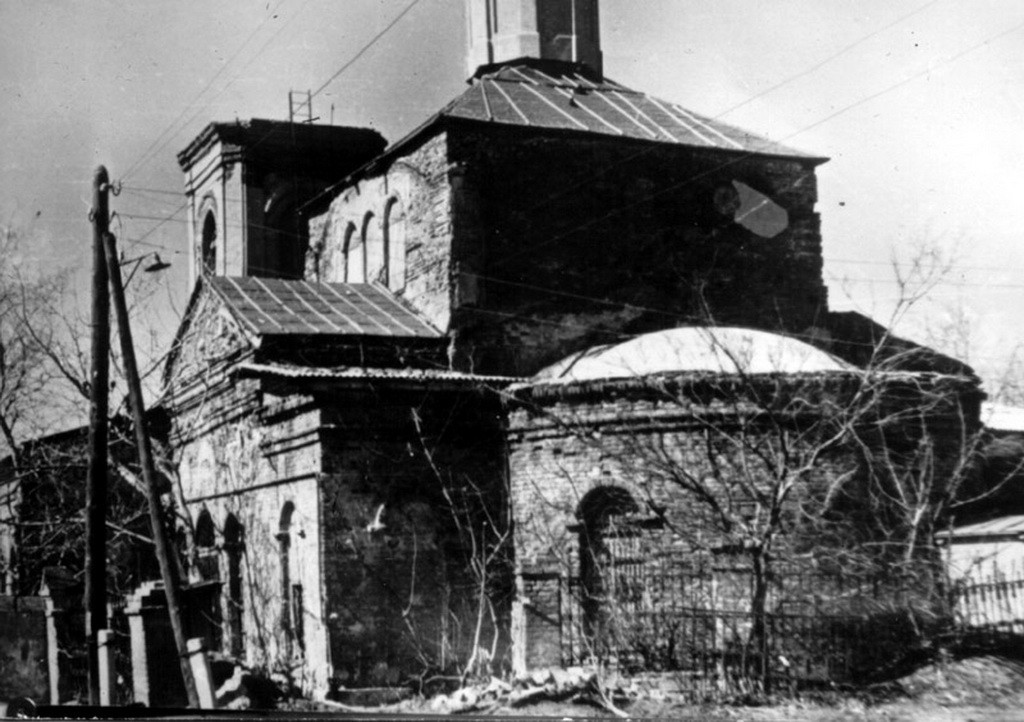 Разрушенный храм в Воронеже старое фото