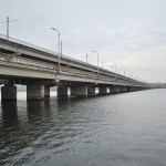 Северный мост - вид с набережной в Воронеже фото