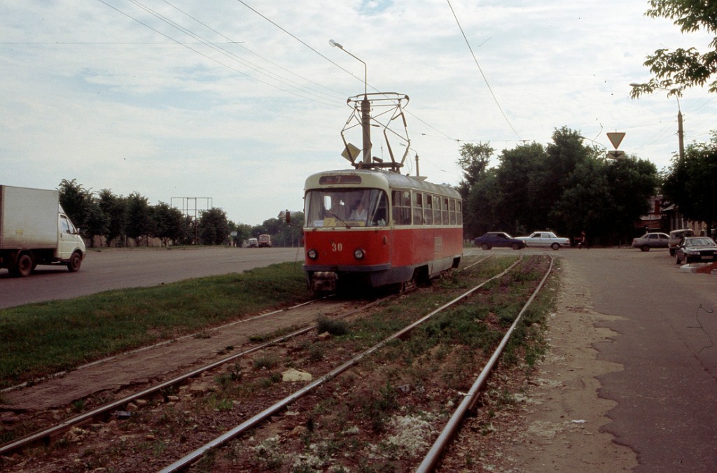 Трамвай на ул. Ленина в Воронеже фото