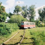 Трамвай на ул.Усманская в Воронеже фото