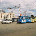 Трамвай на ул.Кольцовская в Воронеже фото