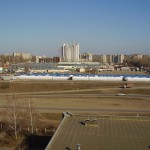 Юго-Западный рынок в Воронеже с высоты фото